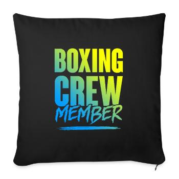 Équipe de boxe - Housse de coussin décorative 45 x 45 cm - noir - Devant