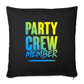Équipe de fête - Housse de coussin décorative 45 x 45 cm - noir - Devant