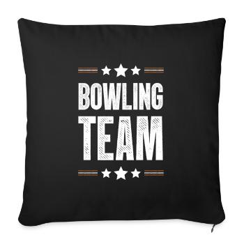 Bowling Team - Sofakissenbezug 45 x 45 cm - Schwarz - Vorne