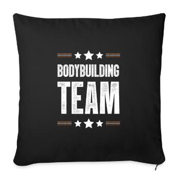 Équipe de musculation - Housse de coussin décorative 45 x 45 cm - noir - Devant