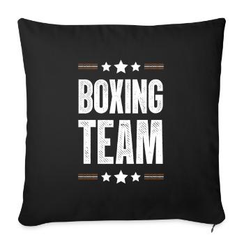 Équipe de boxe - Housse de coussin décorative 45 x 45 cm - noir - Devant