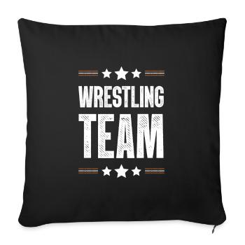 Wrestling Team - Sofakissenbezug 45 x 45 cm - Schwarz - Vorne