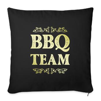 Bbq Team - Sofakissenbezug 45 x 45 cm - Schwarz - Vorne