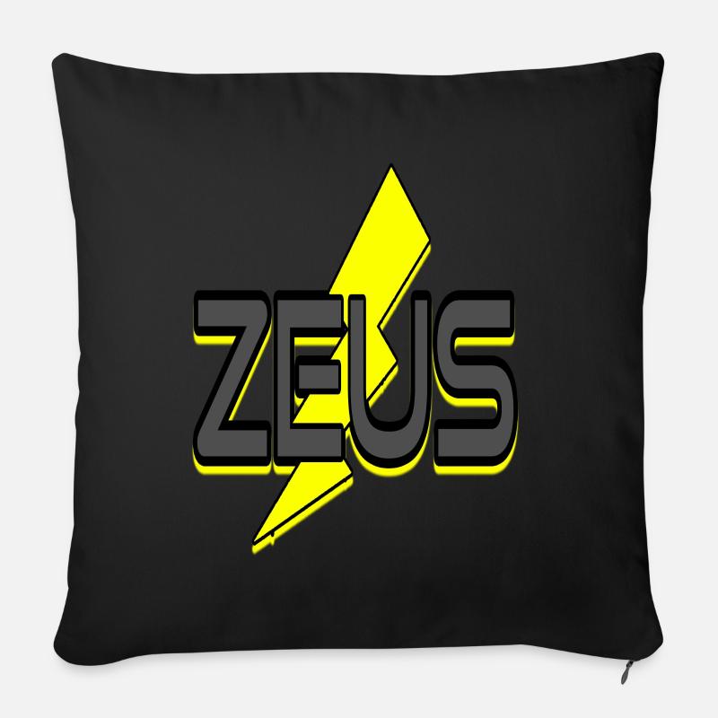 Zeus Gott Griechisch Mythologie Spruch - Sofakissenbezug 45 x 45 cm - Schwarz