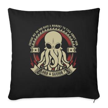 Cthulhu Motif Funny Halloween - Sofa pillowcase 17,3'' x 17,3'' (45 x 45 cm) - black - Front