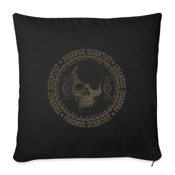 Scientifique légiste Scientifique légiste énonciations drôles Tot - Housse de coussin décorative 45 x 45 cm - noir - Devant