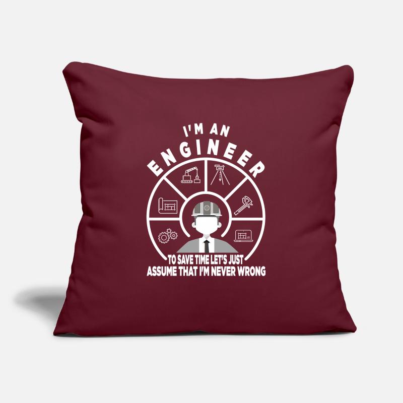 Engineer Profession Civil Engineer Civil Engineer Study Sofa pillowcase 17,3'' x 17,3'' (45 x 45 cm)