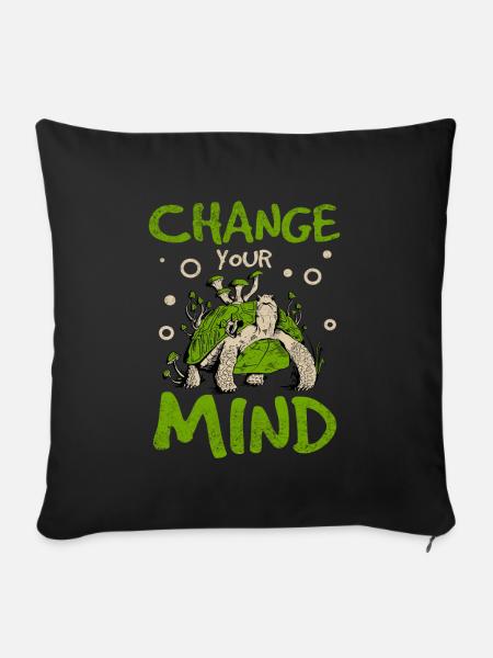 Ändern Sie Ihr Design Zum Klimawandel - Sofakissenbezug 45 x 45 cm - Schwarz