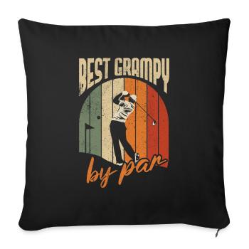 Bester Grampy Von Par Design Für Golfliebhaber - Sofakissenbezug 45 x 45 cm - Schwarz - Vorne