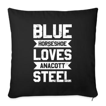 Blue Horseshoe aime Anacott Steel Trading Design - Housse de coussin décorative 45 x 45 cm - noir - Devant