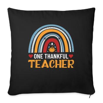 Ein Dankbares Lehrer-design Für Erzieher-lehrer - Sofakissenbezug 45 x 45 cm - Schwarz - Vorne