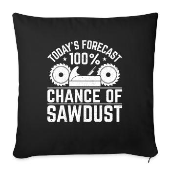 Die Heutige Prognose 100% Wahrscheinlichkeit Von - Sofakissenbezug 45 x 45 cm - Schwarz - Vorne