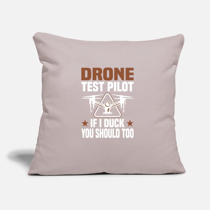 Drone Pilot Fpv Quadcopter Racing Drone Flying Sofa pillowcase 17,3'' x 17,3'' (45 x 45 cm)