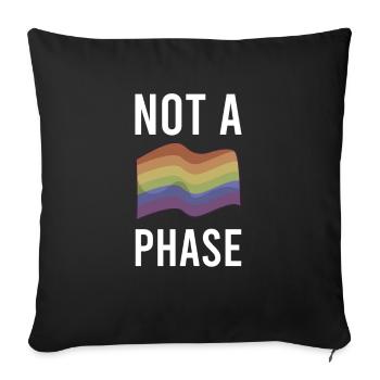 Lgbt Lesbian Rainbow Flag Bisexual Queer - Sofa pillowcase 17,3'' x 17,3'' (45 x 45 cm) - black - Front