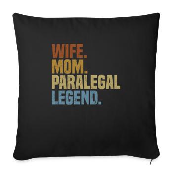 Lgbt Lesbian Rainbow Flag Bisexual Queer - Sofa pillowcase 17,3'' x 17,3'' (45 x 45 cm) - black - Front