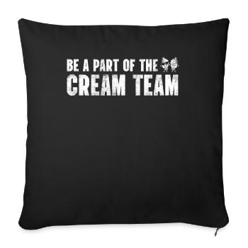 Faites partie de l’équipe Cream for Frozen - Housse de coussin décorative 45 x 45 cm - noir - Devant