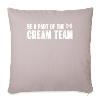 Faites partie de l’équipe Cream for Frozen - Housse de coussin décorative 45 x 45 cm - taupe clair - Devant