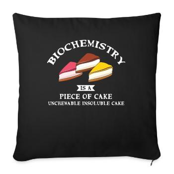 Biochemistry is a no-brainer for Baker Or - Sofa pillowcase 17,3'' x 17,3'' (45 x 45 cm) - black - Front