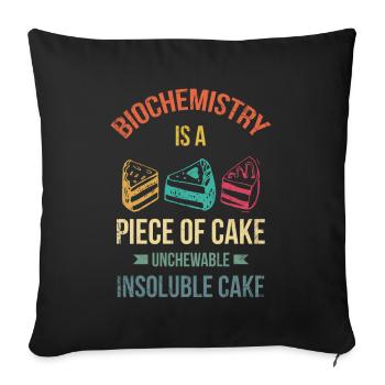 Biochemistry is a no-brainer for Baker Or - Sofa pillowcase 17,3'' x 17,3'' (45 x 45 cm) - black - Front
