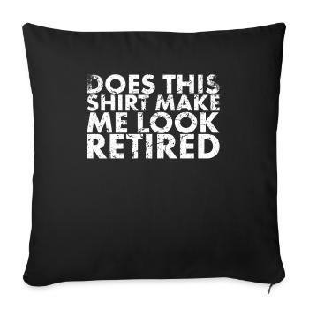 This Chick Is A Retired Design For - Sofa pillowcase 17,3'' x 17,3'' (45 x 45 cm) - black - Front