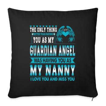 The only thing that is better than you than mine - Sofa pillowcase 17,3'' x 17,3'' (45 x 45 cm) - black - Front