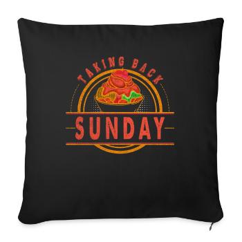 Dimanche pour Frozen Sweet Fan Take Back - Housse de coussin décorative 45 x 45 cm - noir - Devant