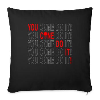 C’est vous qui le faites! Pour Frozen Sweet Fan - Housse de coussin décorative 45 x 45 cm - noir - Devant