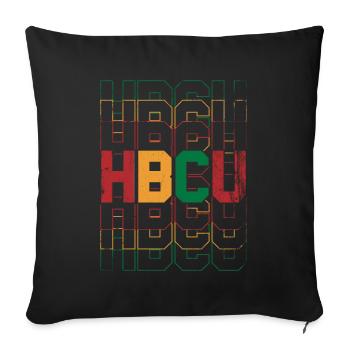 Hbcu For Pride African Americans - Sofa pillowcase 17,3'' x 17,3'' (45 x 45 cm) - black - Front