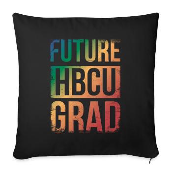 Futur diplômé Hbcu Pour Fier - Housse de coussin décorative 45 x 45 cm - noir - Devant
