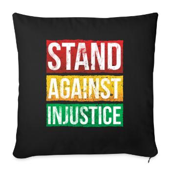 S’opposer à l’injustice pour Pride African - Housse de coussin décorative 45 x 45 cm - noir - Devant