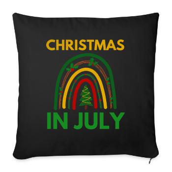 Christmas in July design For Christians - Sofa pillowcase 17,3'' x 17,3'' (45 x 45 cm) - black - Front