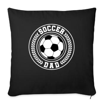 Fußball-vati-vater-papa-entwurf Für Fußballer - Sofakissenbezug 45 x 45 cm - Schwarz - Vorne