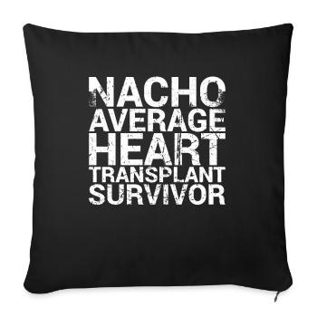 Nacho Average Survivor Of One - Sofa pillowcase 17,3'' x 17,3'' (45 x 45 cm) - black - Front