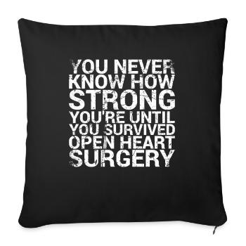 Vous ne savez jamais à quel point vous êtes fort jusqu’à ce que vous travailliez pour - Housse de coussin décorative 45 x 45 cm - noir - Devant