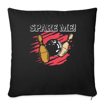 Bowl Design Bowling Player Sport For Bowlers - Sofa pillowcase 17,3'' x 17,3'' (45 x 45 cm) - black - Front