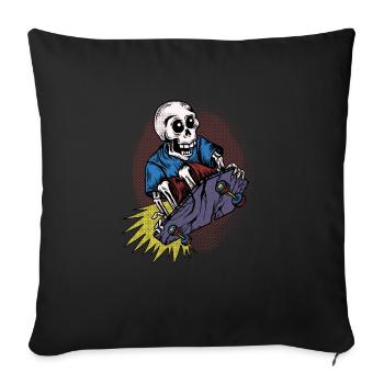 Halloween Gift Killer Skeleton Killer Skater - Sofa pillowcase 17,3'' x 17,3'' (45 x 45 cm) - black - Front