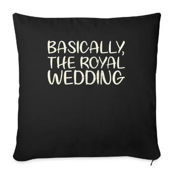 Basically the design for the royal - Sofa pillowcase 17,3'' x 17,3'' (45 x 45 cm) - black - Front