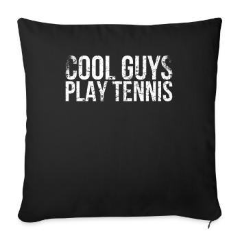 Cool Guys Play Tennis Design For Tennis Fans - Sofa pillowcase 17,3'' x 17,3'' (45 x 45 cm) - black - Front