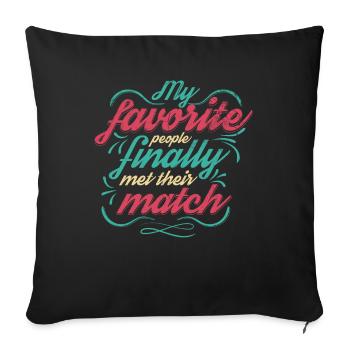 My favorite people have finally settled for the - Sofa pillowcase 17,3'' x 17,3'' (45 x 45 cm) - black - Front