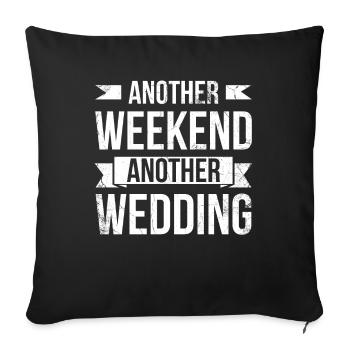 Un autre week-end, un autre mariage pour - Housse de coussin décorative 45 x 45 cm - noir - Devant