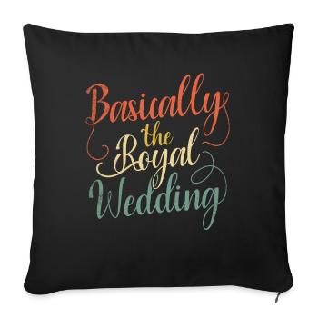 Basically the design for the royal - Sofa pillowcase 17,3'' x 17,3'' (45 x 45 cm) - black - Front