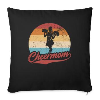 Cheer Mom Design For Cheerleaders Cheer - Sofa pillowcase 17,3'' x 17,3'' (45 x 45 cm) - black - Front