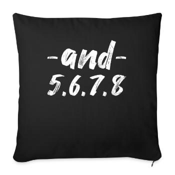 and 5, 6, 7, 8 Design for Cheerleader Cheer Girls - Sofa pillowcase 17,3'' x 17,3'' (45 x 45 cm) - black - Front
