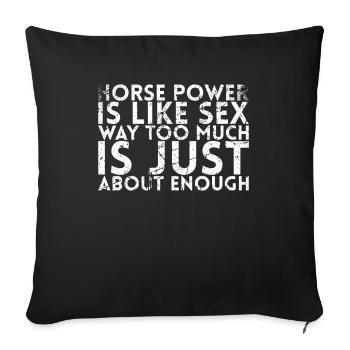 J’expire les garanties de conception pour la mécanique - Housse de coussin décorative 45 x 45 cm - noir - Devant