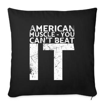 American muscle you can use it for muscle car - Sofa pillowcase 17,3'' x 17,3'' (45 x 45 cm) - black - Front