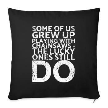 Certains d’entre nous ont grandi avec - Housse de coussin décorative 45 x 45 cm - noir - Devant