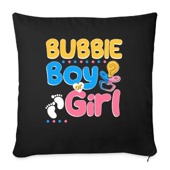 Pink or Blue Bubby Loves You Jewish Grandmother - Sofakissenbezug 45 x 45 cm - Schwarz - Vorne