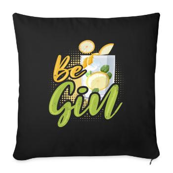 Commencer - Housse de coussin décorative 45 x 45 cm - noir - Devant