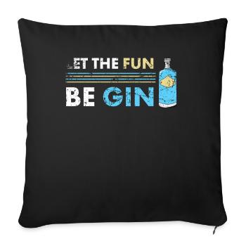 Be Begin - Sofa pillowcase 17,3'' x 17,3'' (45 x 45 cm) - black - Front