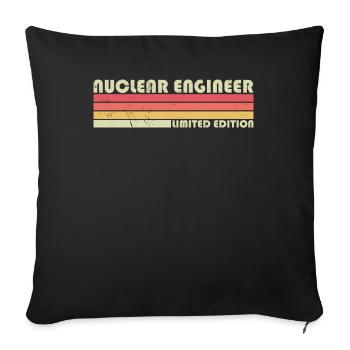 Nuclear Technology Professional Design for - Sofa pillowcase 17,3'' x 17,3'' (45 x 45 cm) - black - Front